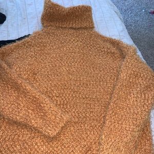 Orange Turtleneck